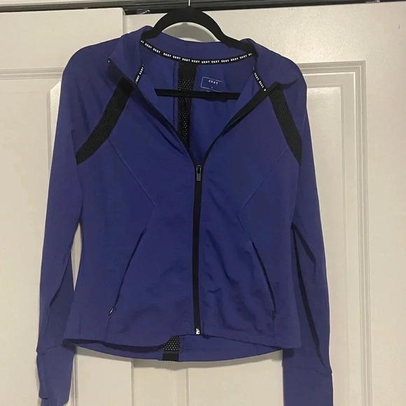 DKNY Blue athletic‎ jacket size medium - Picture 2 of 4